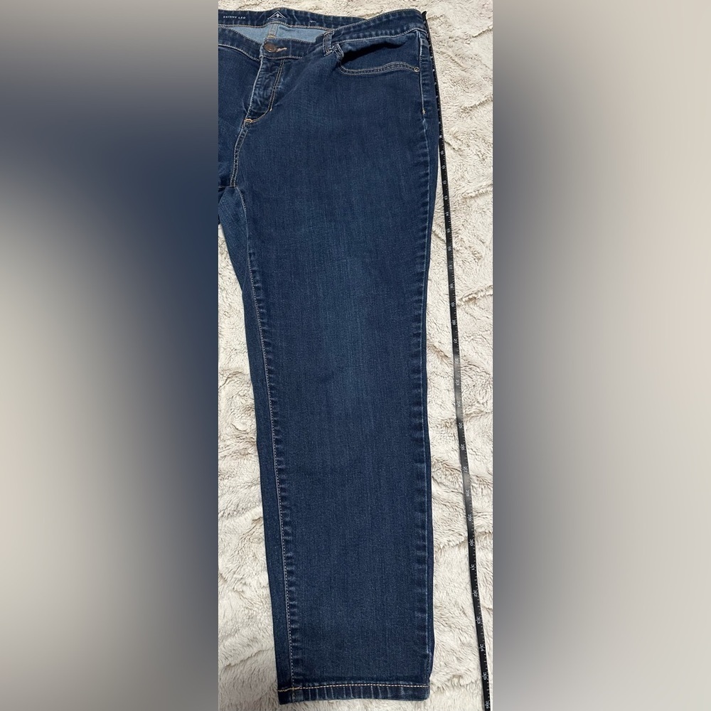 St. John's Bay Dark Blue Women's Skinny Jeans - Picture 9 of 14